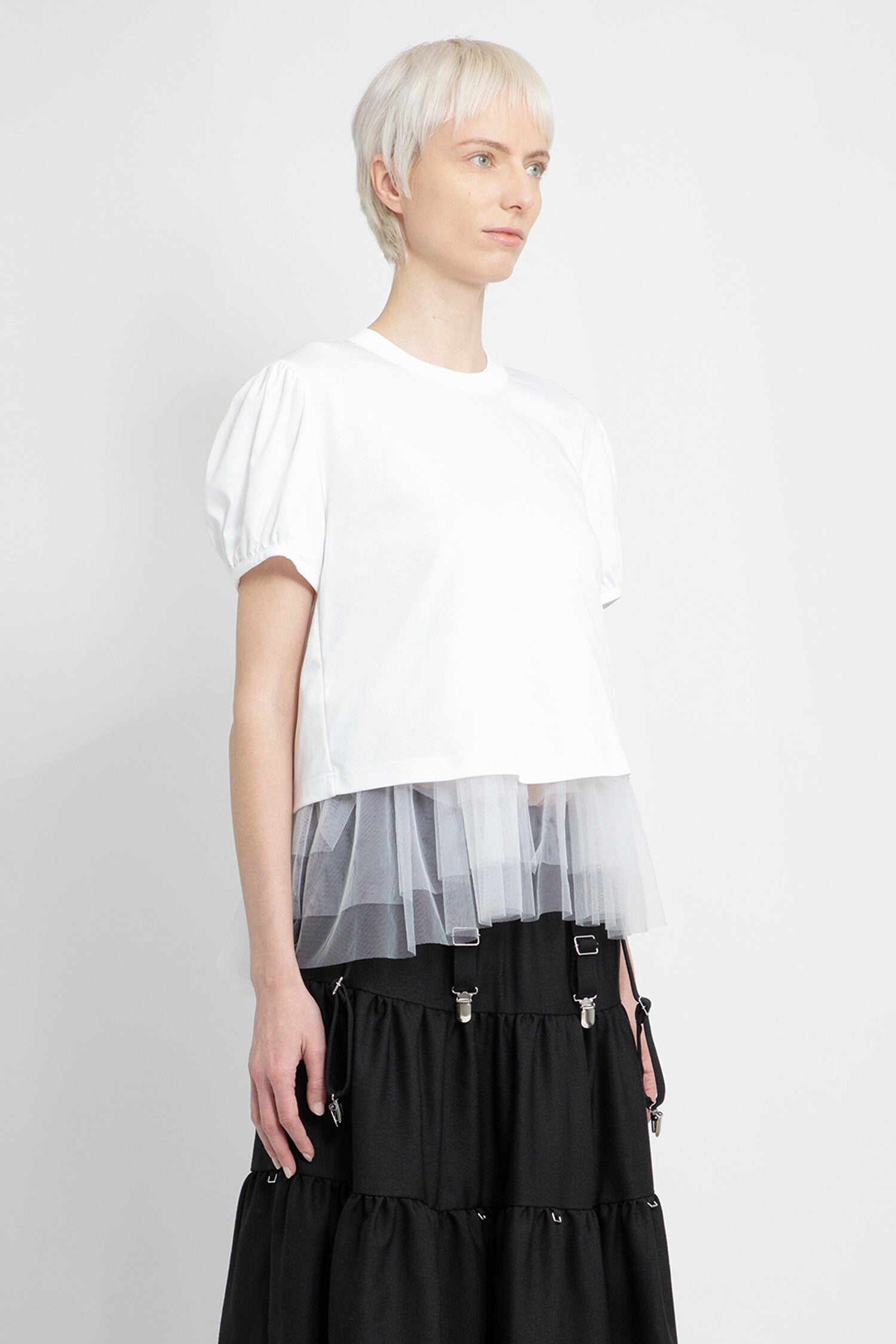 NOIR KEI NINOMIYA  WHITE T-SHIRTS