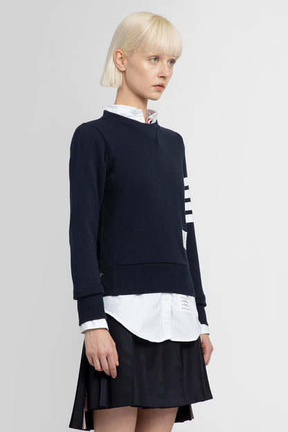 THOM BROWNE WOMAN BLUE SWEATSHIRTS